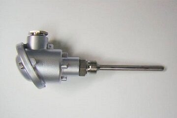 Channel temperature sensor with aluminum connection head